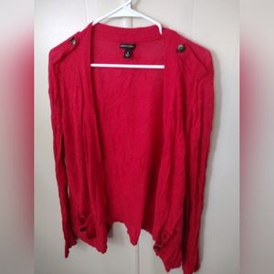 Women's Dana Buchman red cardigan size S
